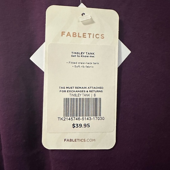 NWT Fabletics Tinsley Tank - Small - Picture 5 of 5